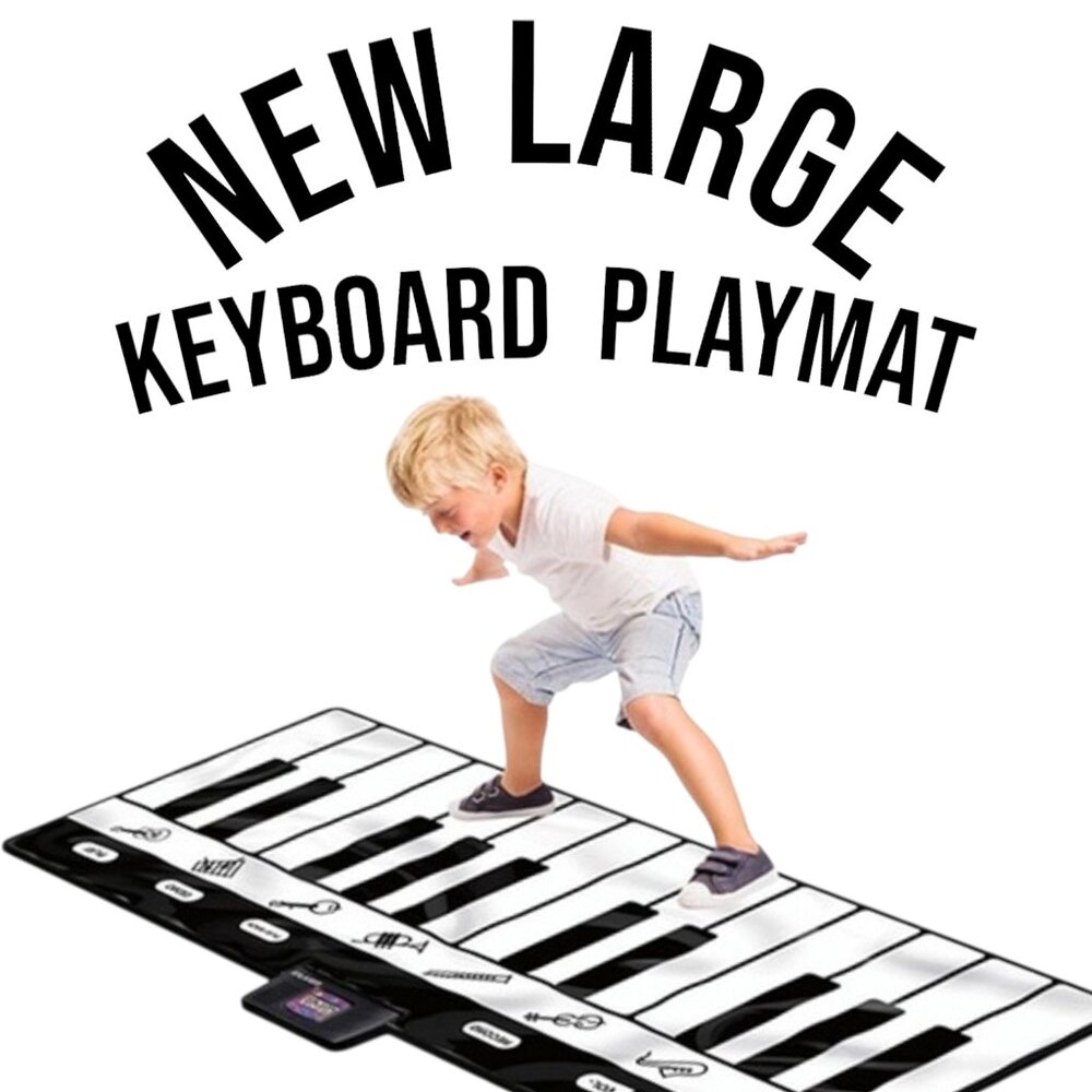 New Giant Floor Piano Keyboard Playmat Foldable Mat Musical Instrument Toddler K